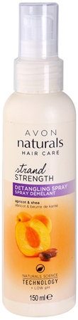 Avon Naturals Care Apricot & Shea σπρέι για τα μαλλιά για εύκολο χτένισμα μαλλιών