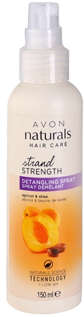 Avon Naturals Care Apricot & Shea σπρέι για τα μαλλιά για εύκολο χτένισμα μαλλιών