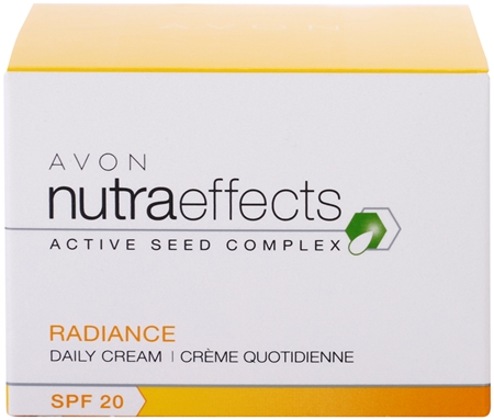Avon Nutra Effects Radiance rozjaśniający krem na dzień SPF 20