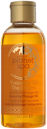 Avon Planet Spa Treasures Of The Desert huile de massage rénovatrice à l'huile d'argan marocaine