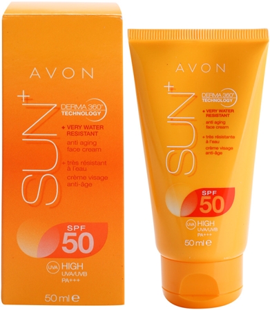 Avon Sun crème solaire rajeunissante waterproof visage SPF 50