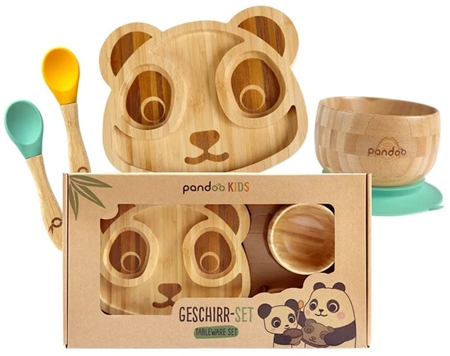 Pandoo Bamboo Tableware Set dinnerware set for children