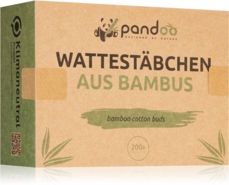 Pandoo Bamboo Cotton Buds bastoncini cotonati