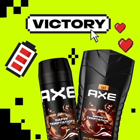 Axe Dark Temptation dušo želė veidui, kūnui ir plaukams