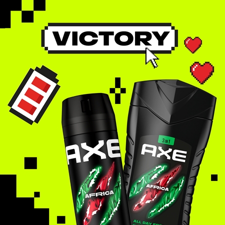 Axe Africa τζελ για ντους για πρόσωπο, σώμα και μαλλιά