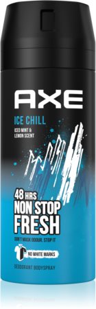 Axe Ice Chill spray şi deodorant pentru corp cu o eficienta de 48 h