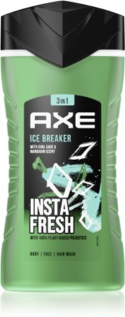 Axe Ice Breaker gel de ducha para cara, cuerpo y cabello
