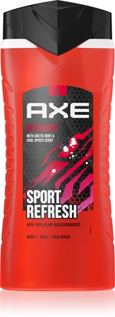 Axe Recharge Arctic Mint & Cool Spices odświeżający żel pod prysznic 3 w 1