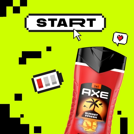 Axe Sunset Fresh gel de douche visage, corps et cheveux