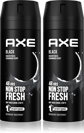 Axe Black Frozen Pear & Cedarwood дезодорант и спрей для тела 2 x 150 ml (выгодная упаковка)