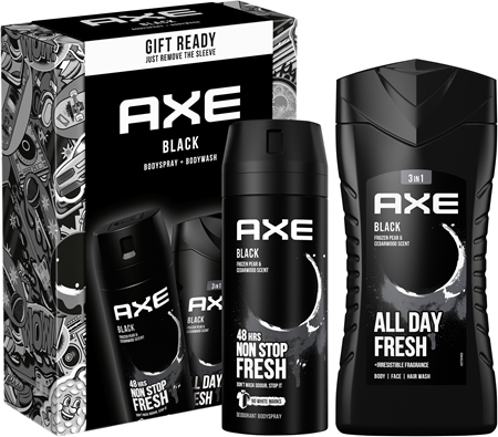 Axe Black Frozen Pear & Cedarwood darilni set za telo za moške