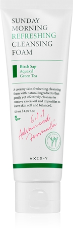AXIS-Y 6+1+1 Advanced Formula Sunday Morning Refreshing Cleansing Foam espuma cremosa de limpeza profunda para pele sensível