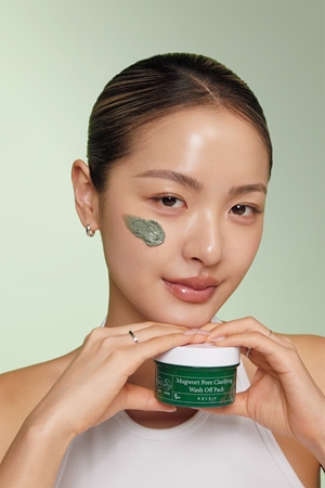 AXIS-Y 6+1+1 Advanced Formula Mugwort Pore Clarifying Wash Off Pack Deep Cleansing Mask with soothing effect