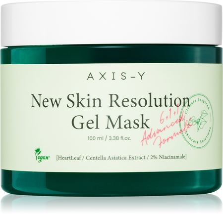 AXIS-Y 6+1+1 Advanced Formula New Skin Resolution Gel Mask Soothing Gel Mask with cooling effect