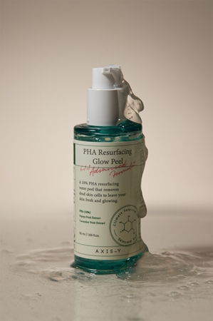 AXIS-Y 6+1+1 Advanced Formula PHA Resurfacing Glow Peel Exfoliating Face Cleanser with a brightening effect