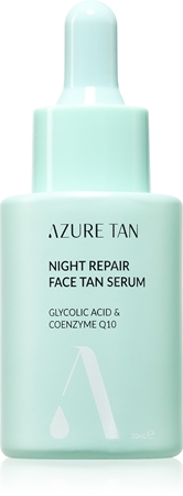 Azure Tan Night Repair Sérum auto-bronzeador facial para a noite