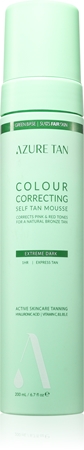 Azure Tan Green Base Mousse för brun-utan-sol för kropp