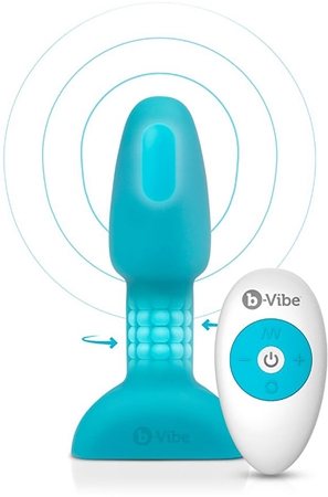 b-Vibe Rimming Petite korek analny obrotowy wibrujący