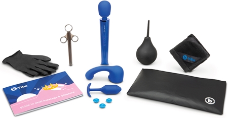 b-Vibe le WAND комплект анални и масажни аксесоари blue