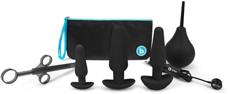 b-Vibe To Anal Play Analplug-Set black