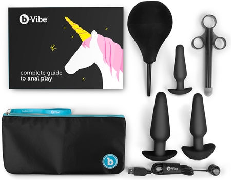 b-Vibe To Anal Play Analplug-Set black