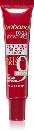 Babaria Rosa Mosqueta creme de contorno de olhos e lábios com 9 efeitos