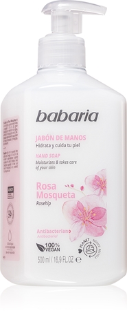Babaria Rosa Mosqueta savon liquide mains
