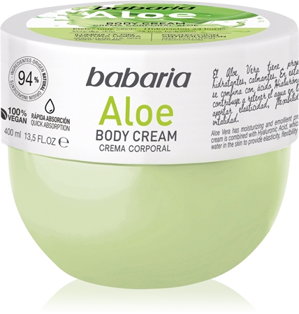 Babaria Aloe Vera Moisturizing Body Cream for sensitive skin
