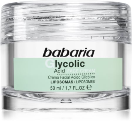 Babaria Glycolic Acid crème régénérante visage pour la nuit
