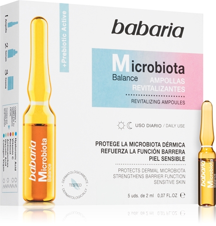 Babaria Microbiota Balance revitalising serum in ampoules