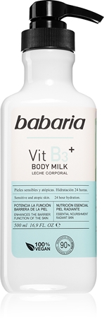Babaria Vitamin B3 loción corporal hidratante y suavizante para todo tipo de pieles
