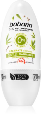 Babaria Cannabis anti-transpirant roll-on  effet 48h