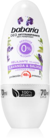 Babaria Lavanda & Salvia anti-transpirant roll-on  effet 48h