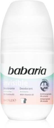Babaria Deodorant Invisible antiperspirant roll-on protiv bijelih i žutih mrlja