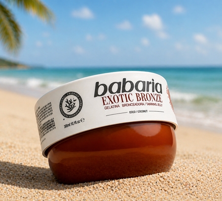 Babaria Tanning Jelly Exotic Bronze Body Gel for a deep tan