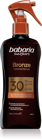 Babaria Sun Bronze Spray Sun Protector Oil Protective Oil SPF 30
