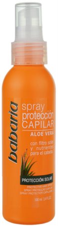 Babaria Aloe Vera spray protector para cabello maltratado por el sol