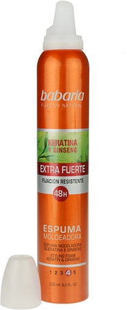 Babaria Ginseng spumă de păr fixare foarte puternica