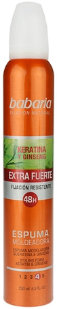 Babaria Ginseng spumă de păr fixare foarte puternica