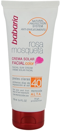 Babaria Rosa Mosqueta crema solar facila SPF 40