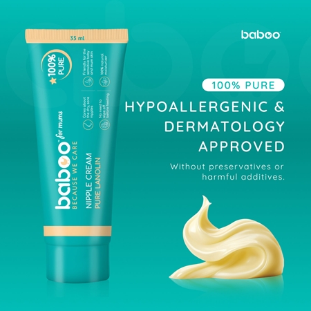 Baboo Nipple Cream Pure Lanolin lanolinová mast