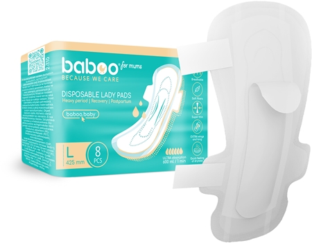Baboo Postpartum Maternity Pads porodnické vložky jednorázové