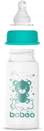 Baboo Anti-colic Glass Feeding Bottle Narrow Neck Babyflasche aus Glas