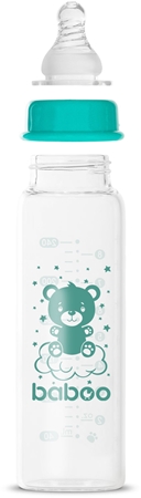 Baboo Anti-colic Glass Feeding Bottle Narrow Neck sklenená dojčenská fľaša