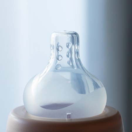 Baboo Liquid Silicone Teat Fast Flow savička na láhev
