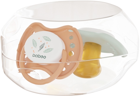 Baboo Soothers Orthodontic Latex with Case dudlík