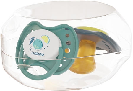 Baboo Soothers Orthodontic Latex with Case dudlík