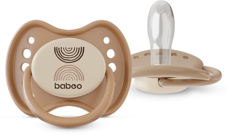 Baboo Soothers Silicone Symmetrical with Case dudlík