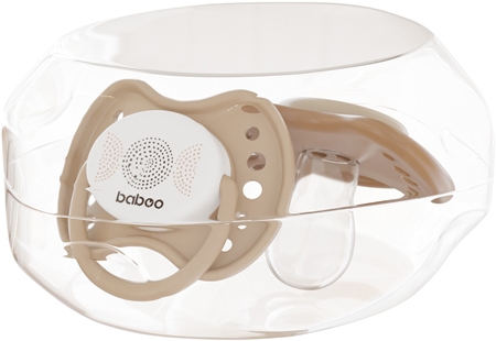 Baboo Soothers Silicone Symmetrical with Case dudlík