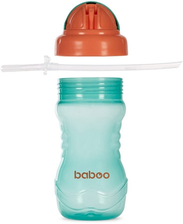 Baboo Cup with Silicone Straw Flasche mit Strohhalm